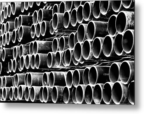 Abstract Metal Print featuring the photograph The Circles by Brent Buchner