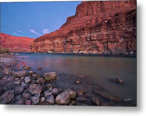  Sunset Metal Print featuring the photograph The Colorado At Lee's Ferry by Jurgen Lorenzen