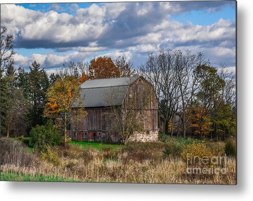 Country Metal Print featuring the photograph The Country Barn by Grace Grogan