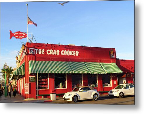 Crab Cooker Metal Print featuring the photograph The Crab Cooker in Balboa Park Newport Beach California by Ram Vasudev