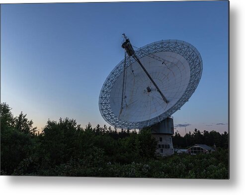 Satellite Metal Print featuring the photograph The dish at dusk by Josef Pittner