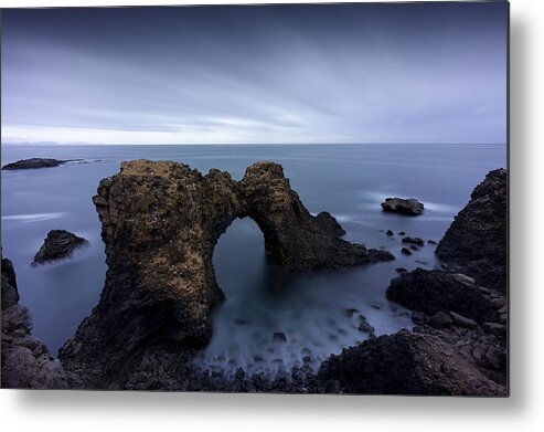 Arch Metal Print featuring the photograph The Entrance by Dominique Dubied