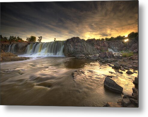  Metal Print featuring the photograph The Falls by Aaron J Groen