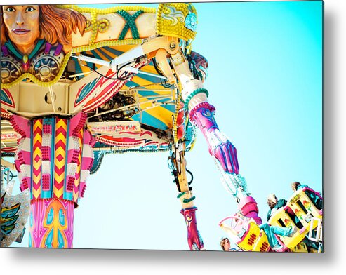 Carnival Ride Metal Print featuring the photograph The Fighter by Kim Fearheiley