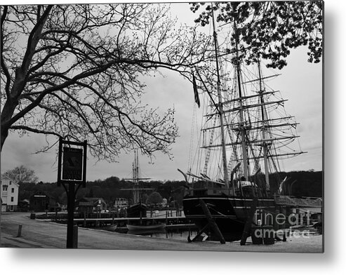 Mystic River Metal Print featuring the photograph The Fleet by Leslie M Browning