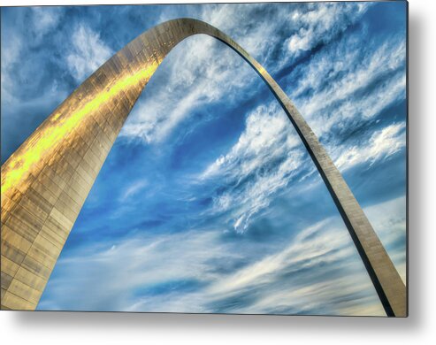 America Metal Print featuring the photograph The Gateway Arch of Saint Louis Missouri by Gregory Ballos