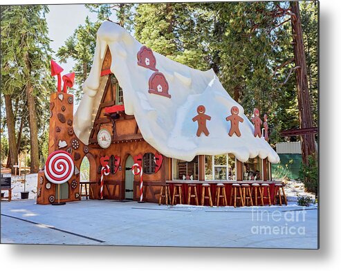 Gingerbread Metal Print featuring the photograph The Gingerbread House by Eddie Yerkish
