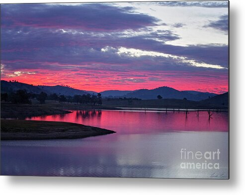 Sunset Metal Print featuring the photograph The Gloaming by Linda Lees