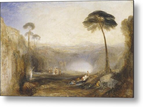 Joseph Mallord William Turner 1775�1851  The Golden Bough Metal Print featuring the painting The Golden Bough by Joseph Mallord