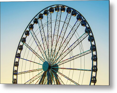 Seattle Metal Print featuring the photograph The Great Wheel at Sunset by Matt McDonald