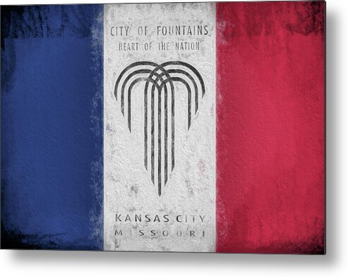 Kansas City Metal Print featuring the digital art The Kansas City Flag by JC Findley