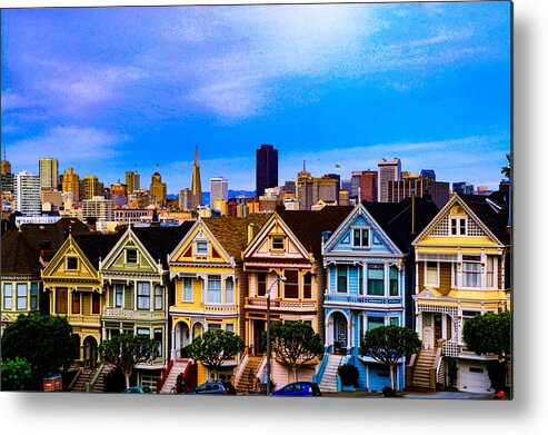 Alamo Square Metal Print featuring the photograph The Ladies of Alamo Square by Paul LeSage