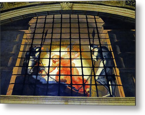 Vatican Metal Print featuring the photograph The Liberation Of Saint Peter As Seen In The Vactican Museum by Rick Rosenshein