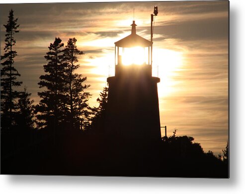 Lighthouse Metal Print featuring the photograph The light Within by Becca Wilcox