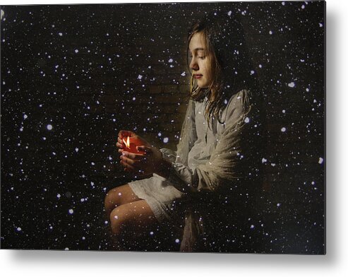 Passion2013 Metal Print featuring the photograph The Little Match Girl by Abendstern