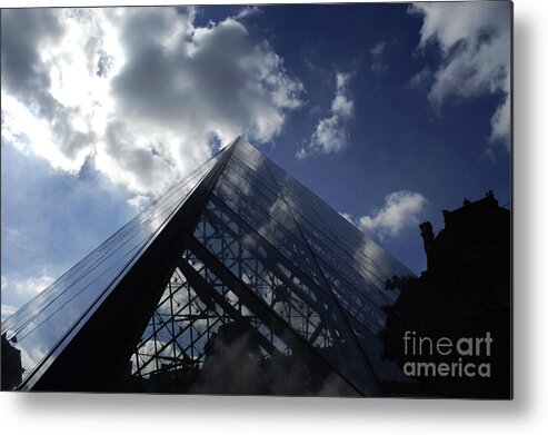 Louvre Metal Print featuring the photograph The Louvre Pyramid Paris by Micah May