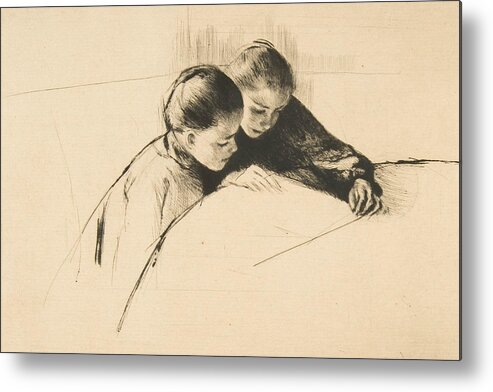 American Art Metal Print featuring the relief The Map by Mary Cassatt