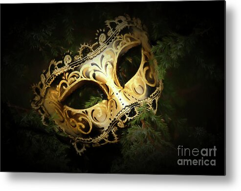 Mask Metal Print featuring the photograph The Mask by Darren Fisher