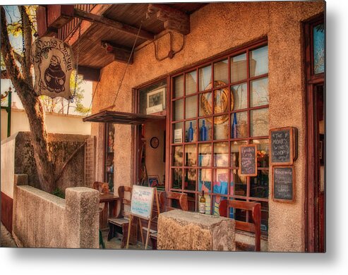 The Monk's Vineyard; St. Augustine; Florida; Wine; Wine Shop; Store Metal Print featuring the photograph The Monk's Vineyard by Mick Burkey