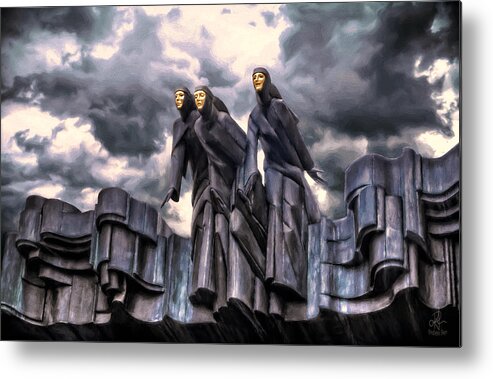 Muses Metal Print featuring the digital art The Muses by Pennie McCracken