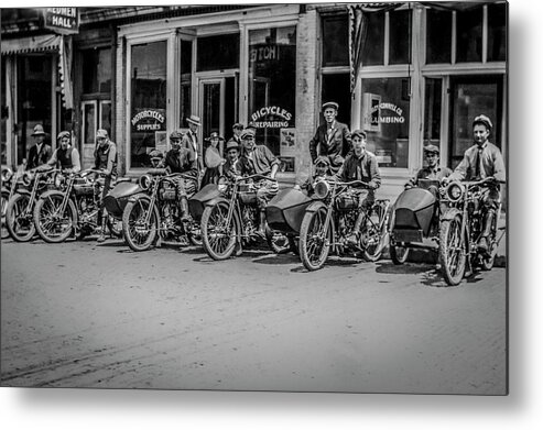 History Metal Print featuring the photograph The New Bikes by Ray Congrove
