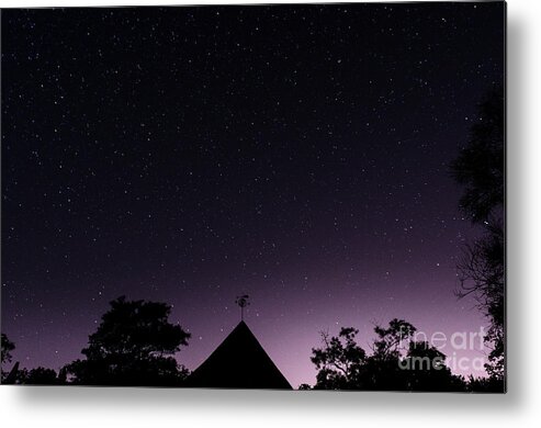 Astro Metal Print featuring the photograph The Night Sky, Great Dixter House and Gardens by Perry Rodriguez