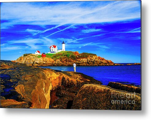 Maine Lighthouses Metal Print featuring the photograph The Nuble Look by Rick Bragan