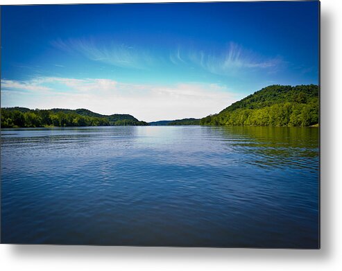 Hdr Metal Print featuring the photograph The Ohio River by Jonny D