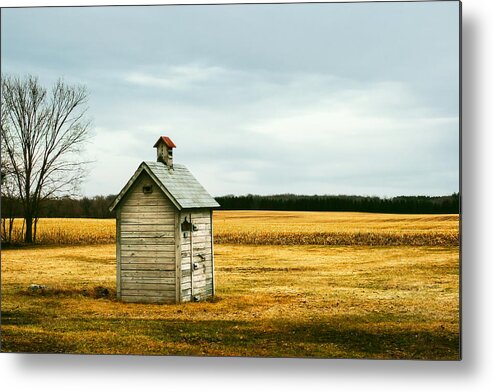 Outhouse Metal Print featuring the photograph The Outhouse by Todd Klassy