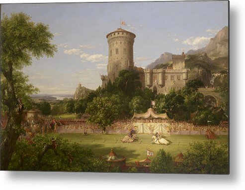 Thomas Cole Metal Print featuring the painting The Past 2 by Thomas Cole