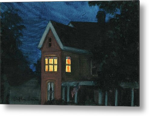 Nocturnes Metal Print featuring the painting The Patriot 2001 by Arthur Barnes