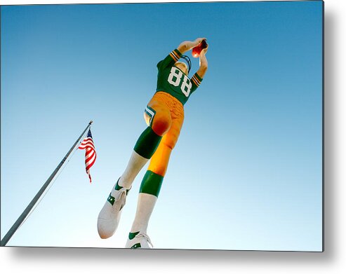 Green Bay Metal Print featuring the photograph The Receiver by Todd Klassy