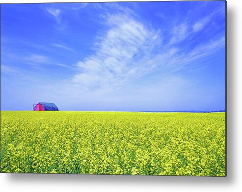 Barn Metal Print featuring the photograph The Red Barn by Keith Armstrong