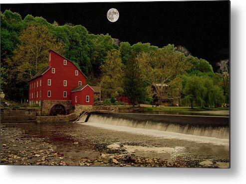 Historical Building Metal Print featuring the photograph The Red Mill by Sam Rino
