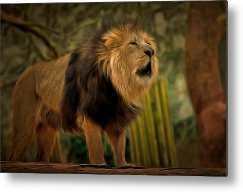  Lion Metal Print featuring the photograph The Roar by Scott Carruthers
