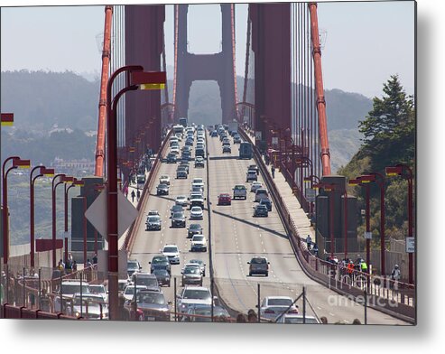 Wingsdomain Metal Print featuring the photograph The San Francisco Golden Gate Bridge 5d2943 by San Francisco