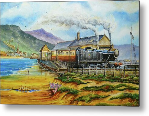 Beach Metal Print featuring the painting The seaside journey by Andrew Read