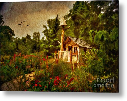 Playhouse Metal Print featuring the digital art The Shire by Lois Bryan