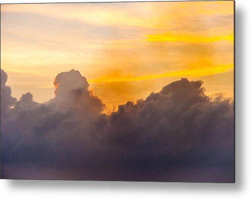 Sunsets Metal Print featuring the photograph The sky ablaze by Charles McCleanon