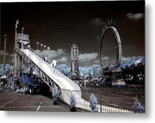 Infrared Metal Print featuring the photograph The Slide by Paul W Faust - Impressions of Light