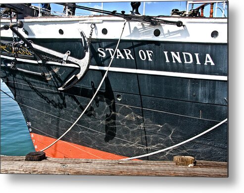 India Metal Print featuring the photograph The Star of India Ship by Randall Nyhof