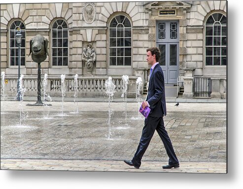 Fountain Metal Print featuring the photograph The Tax Man by Keith Armstrong