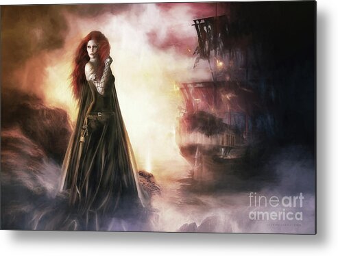 The Tempest Metal Print featuring the digital art The Tempest by Shanina Conway