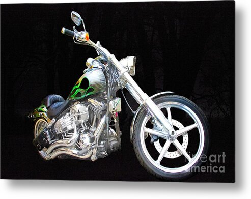 Motorbike Metal Print featuring the photograph The true love of his life by Blair Stuart