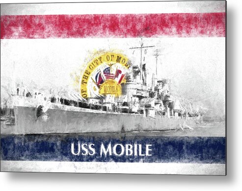Uss Mobile Metal Print featuring the photograph The USS Mobile by JC Findley