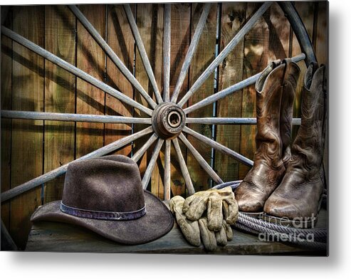 Paul Ward Metal Print featuring the photograph The Wagon Master by Paul Ward