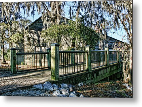 Moss Metal Print featuring the photograph The Walkway by Cathy Harper