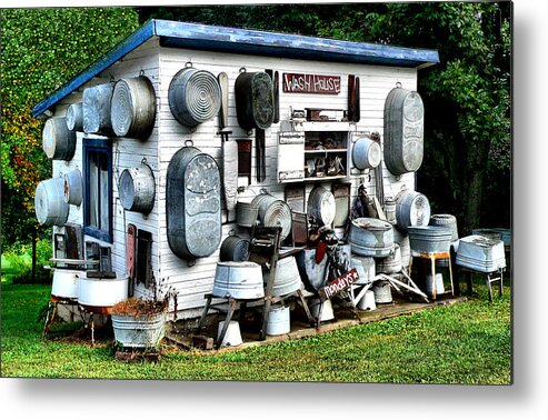 The Wash House Metal Print featuring the photograph The Wash House by Kathy K McClellan