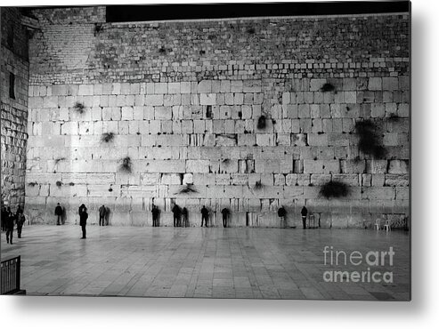 Western Wall Metal Print featuring the photograph The Western Wall, Jerusalem 2 by Perry Rodriguez