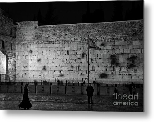 Western Wall Metal Print featuring the photograph The Western Wall, Jerusalem by Perry Rodriguez